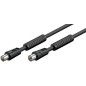 CAVO ANTENNA TV COASSIALE MASCHIO/FEMMINA DOPPIA SCHERMATURA MT.3,5 CON FILTRI FERRITE