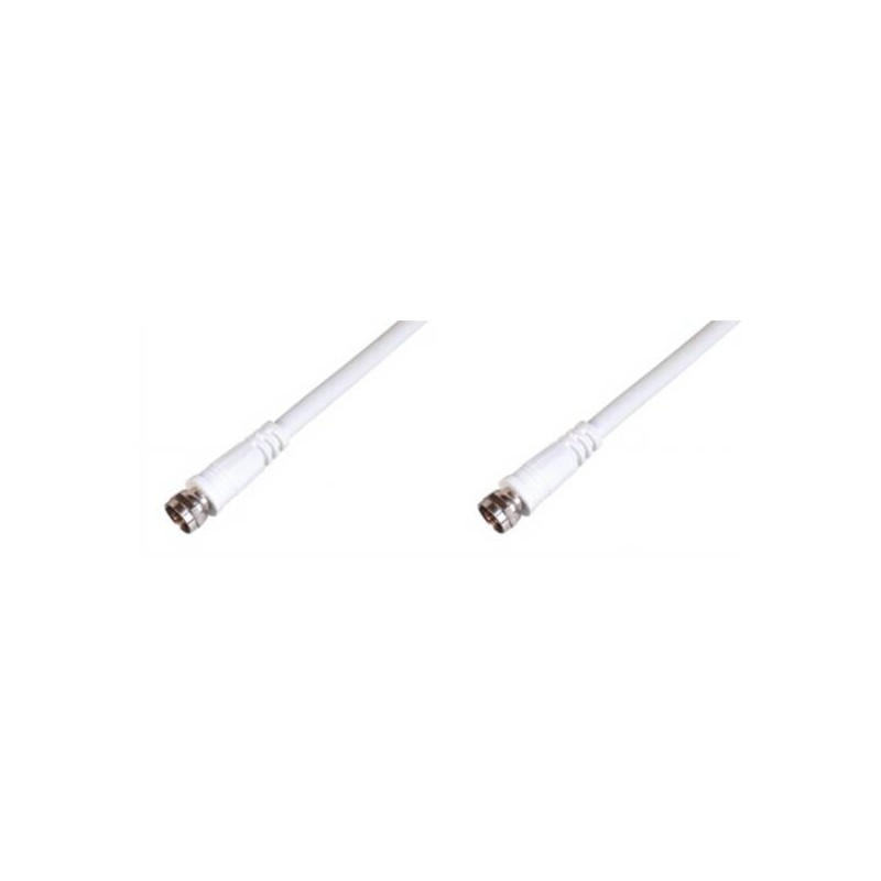 CAVO ANTENNA SAT COASSIALE CONNETTORI TIPO F MASCHIO/MASCHIO SCHERMATO MT.2,5