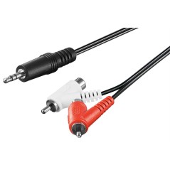 CAVO SDOPPIATORE STEREO CON CONNETTORE RCA CON BYPASS MT 1.5