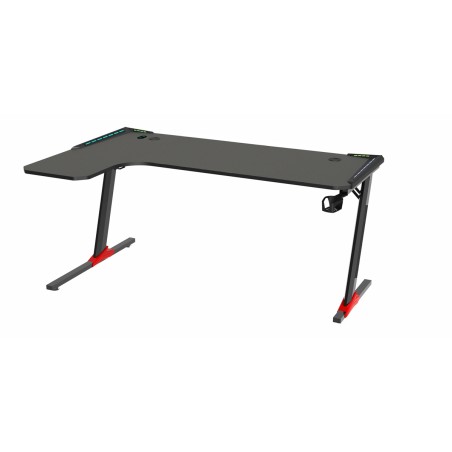 TAVOLO CORTEK GAMING L-SHAPE RGB 160CM BLACK/RED