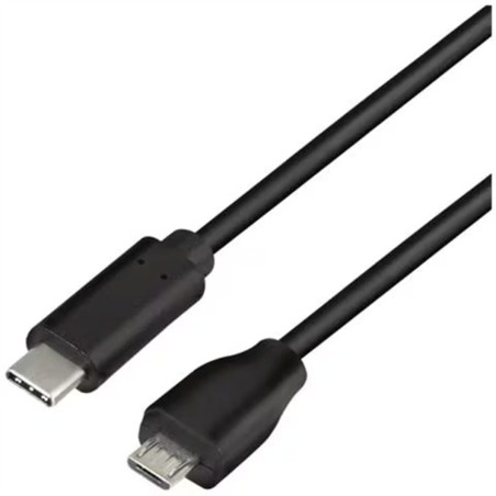 CAVO USB 2.0 TYPE-C, DA C/M A MICRO USB/M, NERO, 1 MT