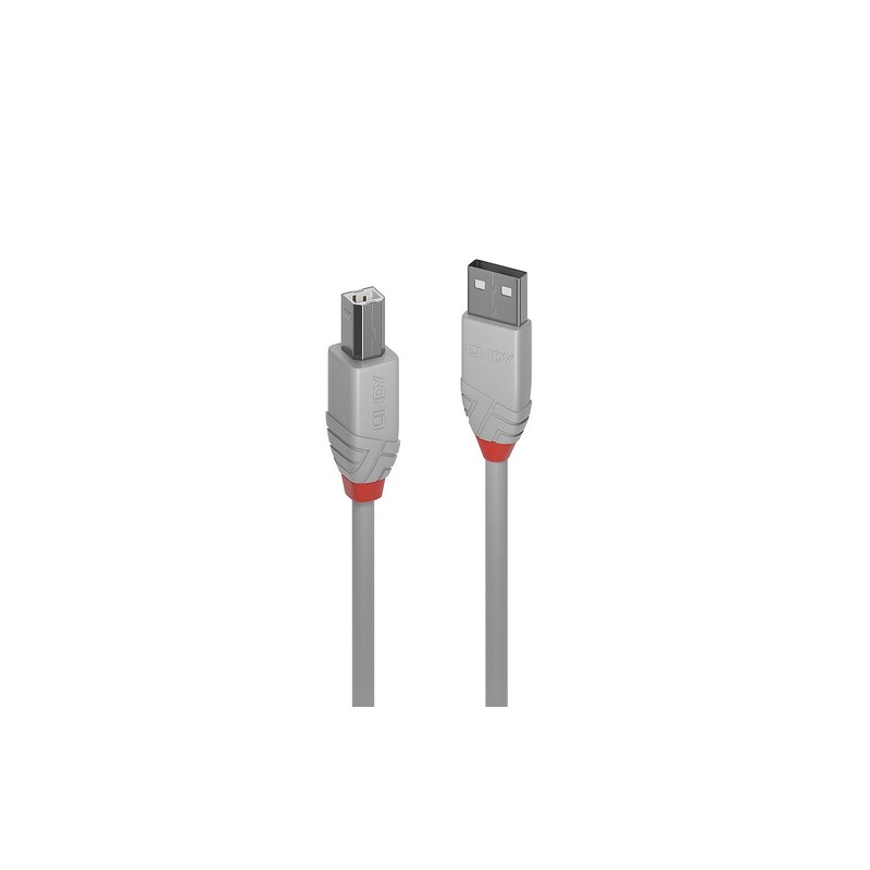 LINDY CAVO USB 2.0 A/B ANTHRA LINE 2M