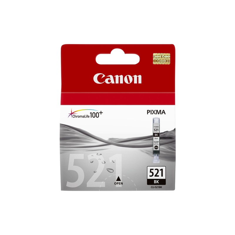 CANON CART INK SERBATOIO NERO CLI-521BK (CONTENUTO 9ML) X PIXMA IP4700 CANON CART INK SERBATOIO NERO CLI-521BK (CONTENUTO 9ML) X PIXMA IP4700