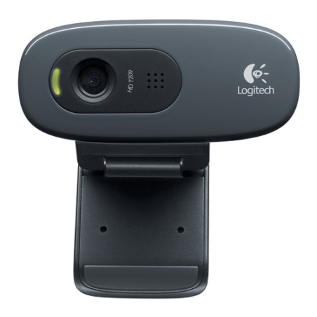 LOGITECH WEBCAM HD C270 USB 1MPX 1280X720 FLUID CRYSTAL MICROFONO INCORPORATO CLIP FISSAGGIO RILEVA