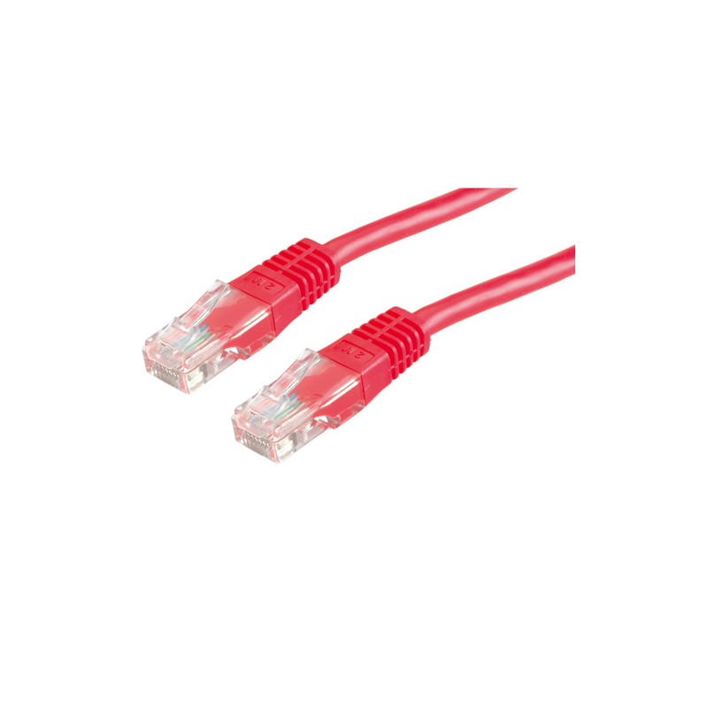 VALUE CAVO UTP PATCHCORD CAT.6/CLASS E, ROSSO, 10M