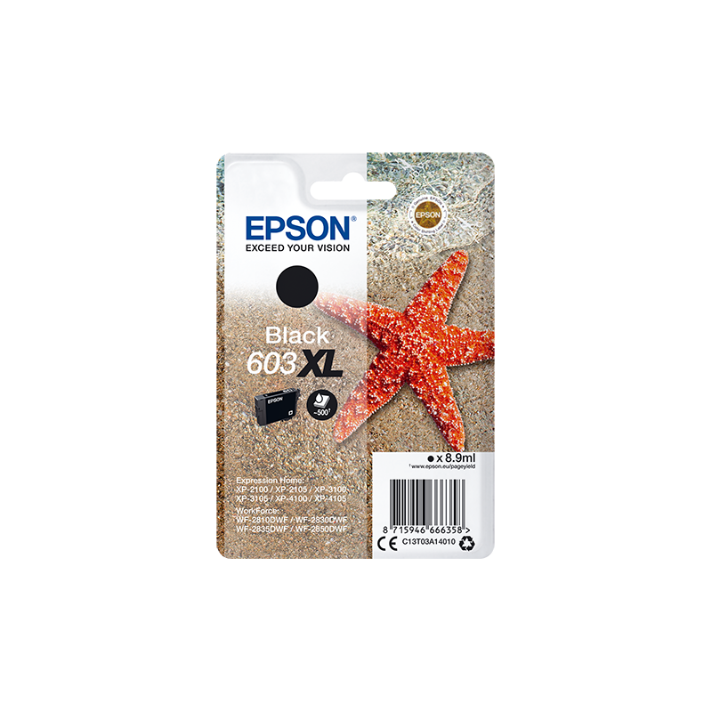 EPSON CARTUCCIA INK NERO, STELLA MARINA, 603 XL