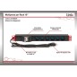 MULTIPRESA ALIMENTAZIONE PER RACK 19" CON 6 PRESE UNIVERSALI TRIPOLARI/SCHUKO MAGNETOTERMICA CON STAFFE COLORE ROSSO