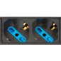 MULTIPRESA DA RACK 19 8" PRESE UNIVERSALI CON INTERRUTTORE SPINA C14