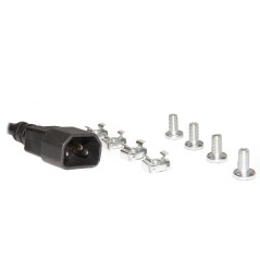 MULTIPRESA DA RACK 19 8" PRESE UNIVERSALI CON INTERRUTTORE SPINA C14