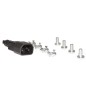 MULTIPRESA DA RACK 19 8" PRESE UNIVERSALI CON INTERRUTTORE SPINA C14