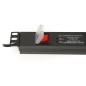 MULTIPRESA DA RACK 19" 6 PRESE UNIVERSALI CON INTERRUTTORE SPINA ITALIANA 16A E INTERRUTTORE CONTRO LE SOVRATENSIONI