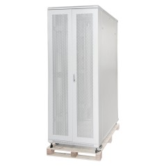 ARMADIO RACK 19" 42U (A)2055, (L)800, (P)1000 PORTA VETRO COLORE GRIGIO CON GUIDACAVI LATERALE