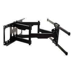 STAFFA A MURO PER MONITOR TV 60-100" FINO A 75 KG ESTENSIONE FINO A 635 MM CON MOVIMENTO ORIZZONTALE E VERTICALE