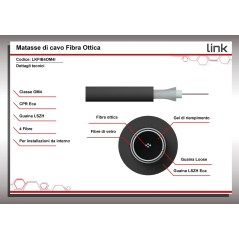 CAVO FIBRA OTTICA LOOSE TUBE 4 FIBRE OM4 INDOOR/OUTDOOR CPR ECA (AL METRO)