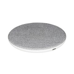 CARICABATTERIA WIRELESS PER SMARTPHONE A RICARICA RAPIDA SUPERFICIE IN TELA POTENZA 10 WATT
