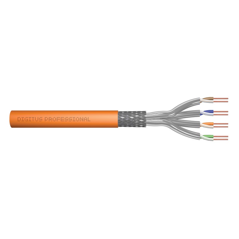 DIGITUS MATASSA CAVO DI INSTALLAZIONE CON DOPPINO INTRECCIATO CAT 7 S-FTP, AWG 23/1 500 MT CPR: CCA