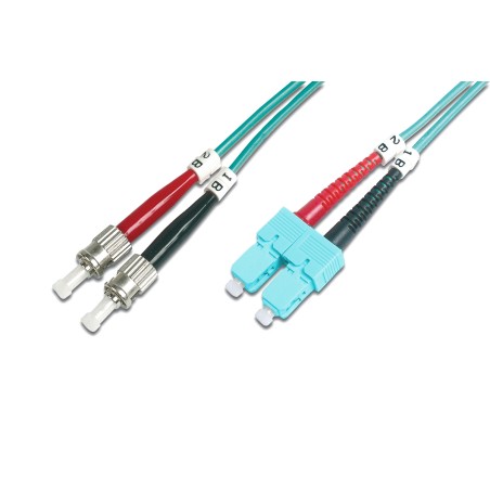 CAVO PATCH LWL MULTIMODALE OM 3, ST/SC COLORE ACQUA 2 MT.