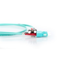 CAVO PATCH LWL MULTIMODALE OM 3, ST/SC COLORE ACQUA 2 MT.