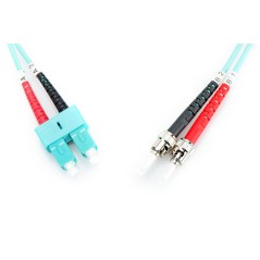 CAVO PATCH LWL MULTIMODALE OM 3, ST/SC COLORE ACQUA 2 MT.
