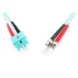 CAVO PATCH LWL MULTIMODALE OM 3, ST/SC COLORE ACQUA 2 MT.