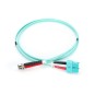 CAVO PATCH LWL MULTIMODALE OM 3, ST/SC COLORE ACQUA 2 MT.