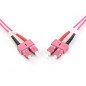 CAVO FIBRA OTTICA SC A SC MULTIMODE DUPLEX 50/125 MT.2 OM4
