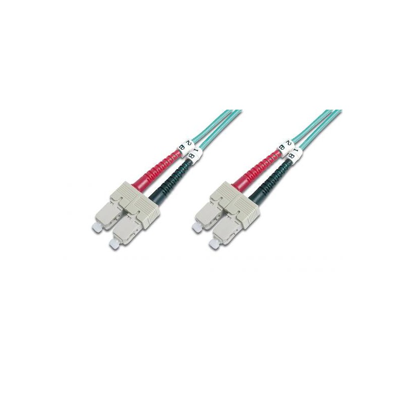 CAVO FIBRA OTTICA SC A SC MULTIMODE DUPLEX 50/125 MT.3 OM3