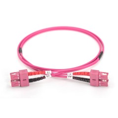 CAVO FIBRA OTTICA SC A SC MULTIMODE DUPLEX 50/125 MT.10 OM4