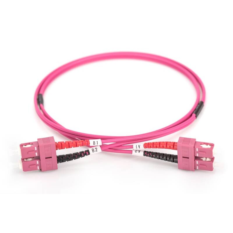 CAVO FIBRA OTTICA SC A SC MULTIMODE DUPLEX 50/125 MT.10 OM4