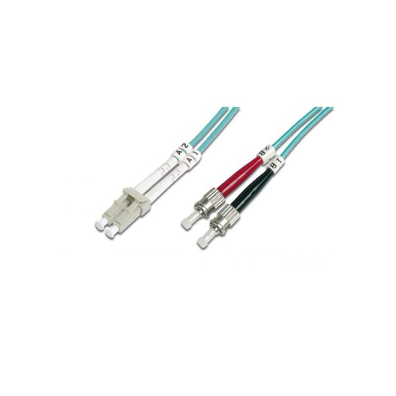 CAVO FIBRA OTTICA LC A ST MULTIMODE DUPLEX 50/125 MT.5 OM3