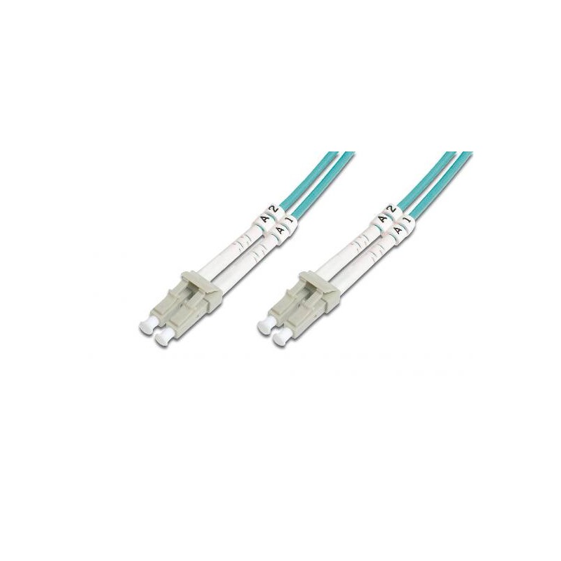 CAVO FIBRA OTTICA LC A LC MULTIMODE DUPLEX 50/125 MT.10 OM3