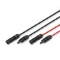 DIGITUS PROLUNGA CAVO SOLARE 1 M, 6 MM CONNESSIONE MC4, CAVO FV 1500 V DC, RESISTENTE AI RAGGI UV E ALLE INTEMPERIE, 2 CAVI, 1X