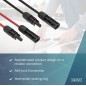DIGITUS PROLUNGA CAVO SOLARE 5 M, 6 MM CONNESSIONE MC4, CAVO FV 1500 V DC, RESISTENTE AI RAGGI UV E ALLE INTEMPERIE, 2 CAVI, 1X