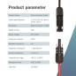 DIGITUS PROLUNGA CAVO SOLARE 15 M, 6 MM CONNESSIONE MC4, CAVO FV 1500 V DC, RESISTENTE AI RAGGI UV E ALLE INTEMPERIE, 2 CAVI, 1X