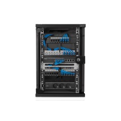 ARMADIO RACK 10" 9 UNITA' IN ACCIAIO COLORE NERO