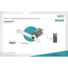 DIGITUS SCHEDA DI RETE GIGABIT ETHERNET PCI EXPRESS 2.5G (4 VELOCITÀ)