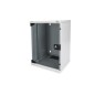 ARMADIO RACK 9 UNITA' 10 CON 1 RIPIANO, MULTIPRESA, SWITCH DI RETE 8 PORTE GIGABIT, PANNELLO PATCH 8 PORTE, 10" CAVI RETE GRIGIO