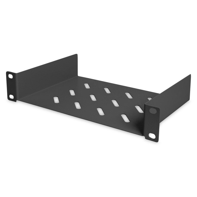 RIPIANO PER ARMADIO RACK 10" 1 UNITA' PROFONDO 200 MM COLORE NERO DIGITUS