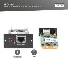 DIGITUS SCHEDA SNMP & WEB PER IMPIANTI UPS DIGITUS® ONLINE