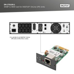 DIGITUS SCHEDA SNMP & WEB PER IMPIANTI UPS DIGITUS® ONLINE