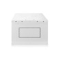 ARMADIO RACK 19" 7 UNITA' DA MURO (A)416 X (L)600 X PROFONDITA' 600 MM. COLORE GRIGIO PORTA VETRO