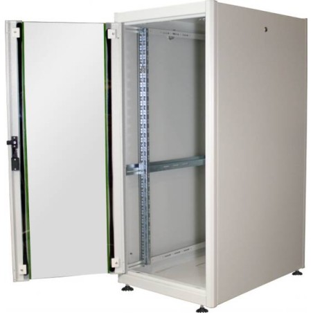 ARMADIO 26 UNITÀ 19" PER RETI E SERVER MISURE (A)1299 X (L)600 X (P)800 MM. COLORE GRIGIO CHIARO