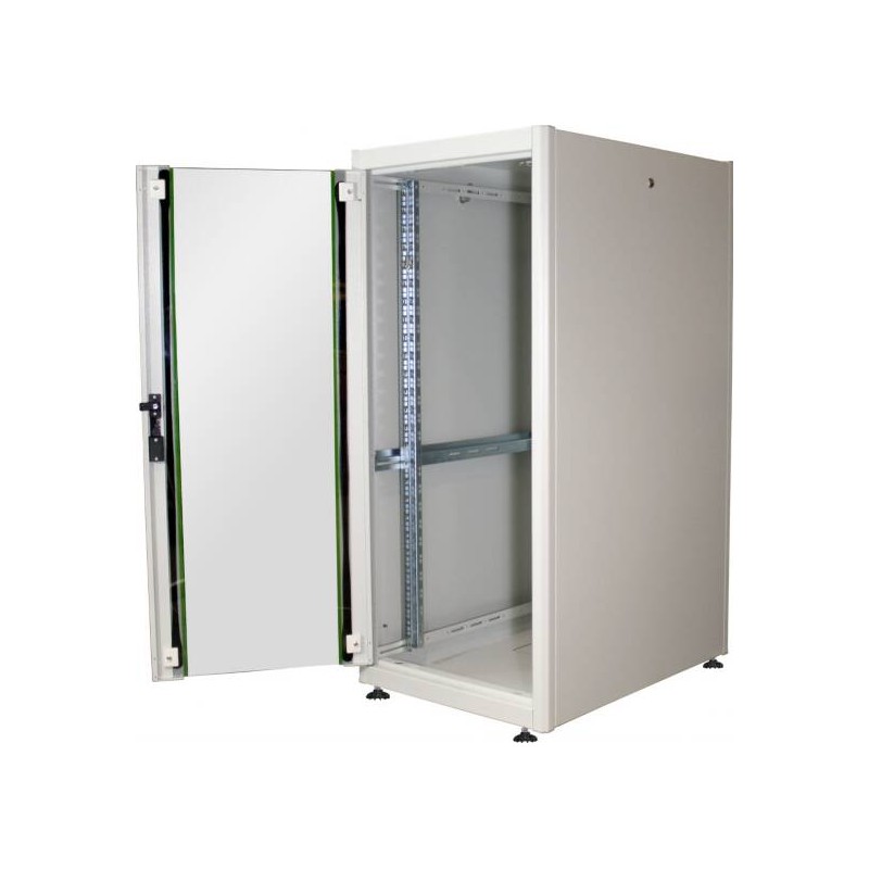 ARMADIO 32 UNITÀ 19" PER RETI E SERVER MISURE (A)1566 X (L)600 X (P)800 MM. COLORE GRIGIO CHIARO