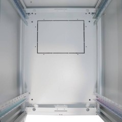 ARMADIO 32 UNITÀ 19" PER RETI E SERVER MISURE (A)1566 X (L)600 X (P)800 MM. COLORE GRIGIO CHIARO