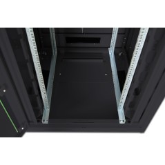 ARMADIO 42 UNITA' LINEA PROFESSIONALE MM. (A)2020 X (LL)800 X (P) 1000 COLORE NERO RAL 9005