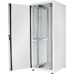 ARMADIO 42 UNITÀ 19" PER RETI E SERVER MISURE (A)2010 X (L)800 X (P)800 MM. COLORE GRIGIO CHIARO