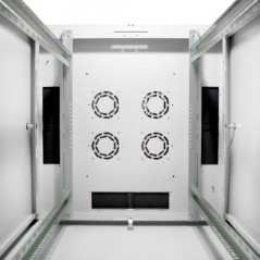 ARMADIO 42 UNITÀ 19" PER RETI E SERVER MISURE (A)2010 X (L)800 X (P)800 MM. COLORE GRIGIO CHIARO