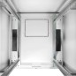 ARMADIO 42 UNITÀ 19" PER RETI E SERVER MISURE (A)2010 X (L)800 X (P)800 MM. COLORE GRIGIO CHIARO