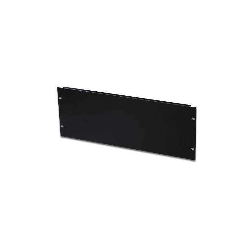 PANNELLO CIECO 4 UNITA' PER CHIUSURA SPAZI VUOTI IN ARMADI RACK 19" VITI INCLUSE NERO
