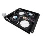 KIT 2 VENTOLE CON TERMOSTATO PER ARMADI LINEA PROFESSIONALE COLORE NERO